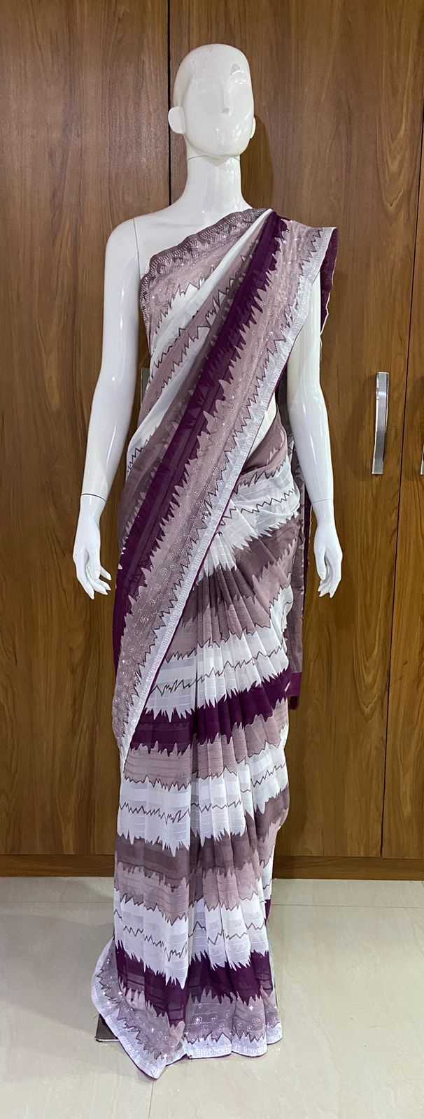 Pure Viscos Rin109 Rbc34 Sarees  Printed Ladies Half And Half Viscose