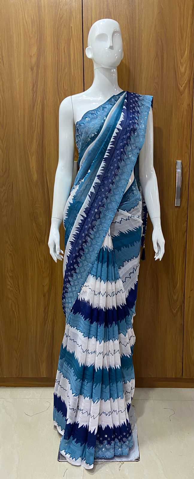 Pure Viscos Rin109 Rbc34 Sarees  Printed Ladies Half And Half Viscose