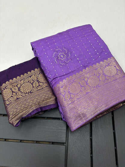 Pure Viscos Run Embroidery Sarees  Fancy Sequence Embroidery Sarees