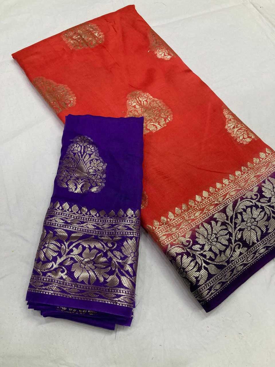 Pure Viscos Run Same Sarees  Fancy Indian Butta Sarees