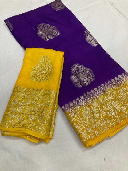 Pure Viscos Run Same Sarees  Fancy Indian Butta Sarees