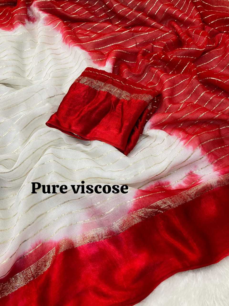 Pure Viscos Run Sari Sarees  Fancy Plain Crape Satin Sarees