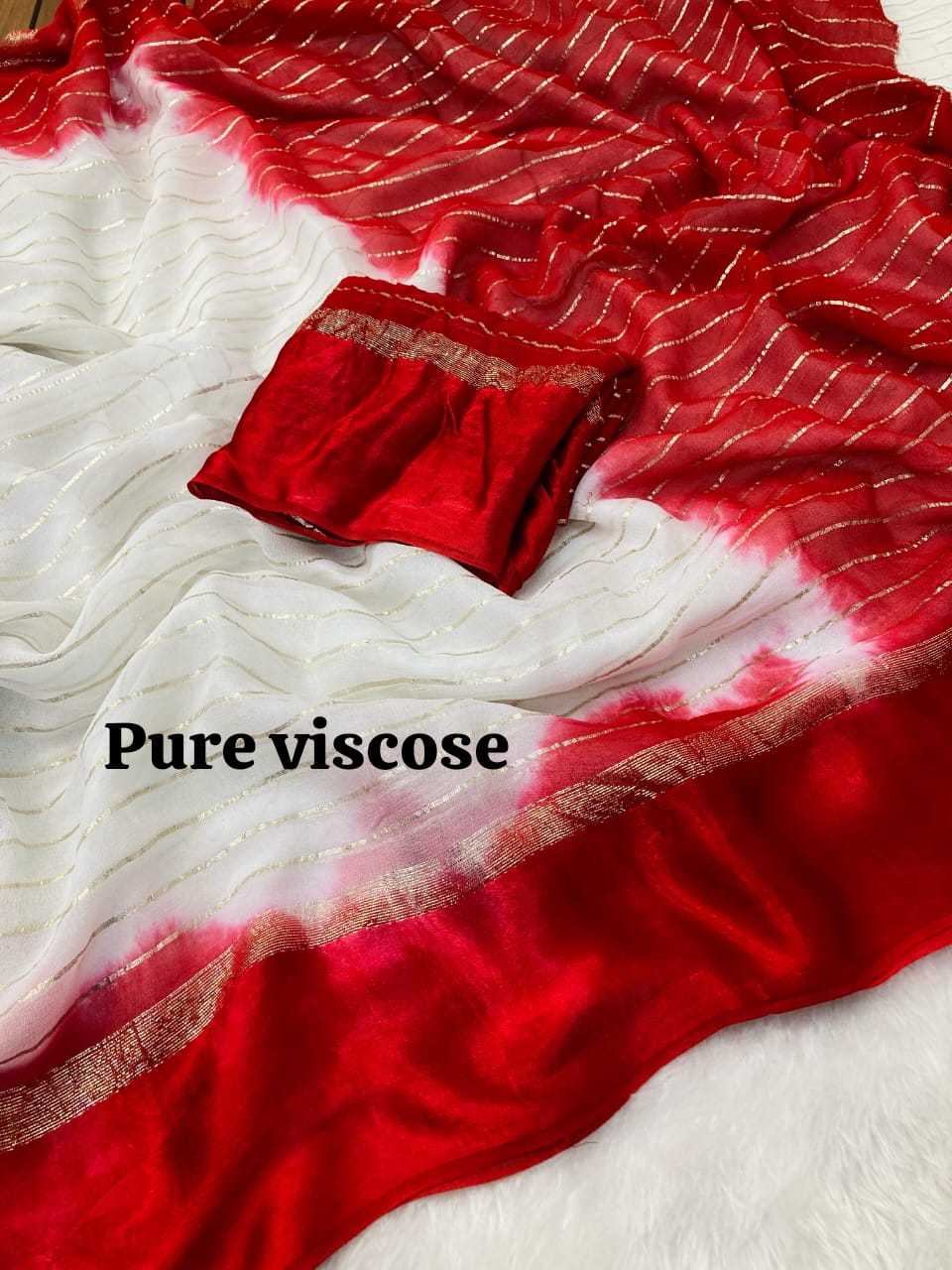 Pure Viscos Run Sari Sarees  Fancy Plain Crape Satin Sarees