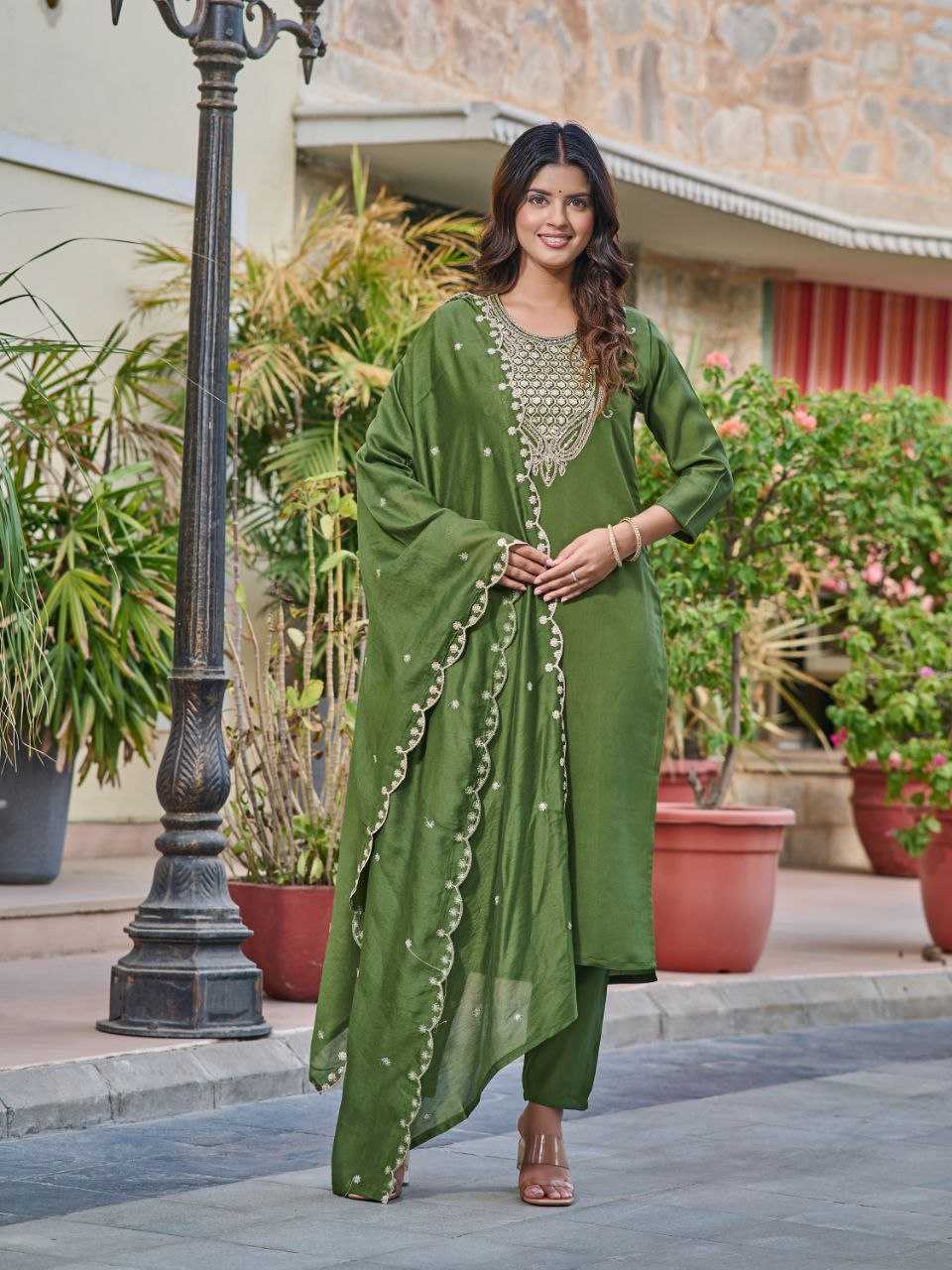 Pure Viscos Smc 103 Suit & Dresses  Ladies Dresses Embroidery Suits