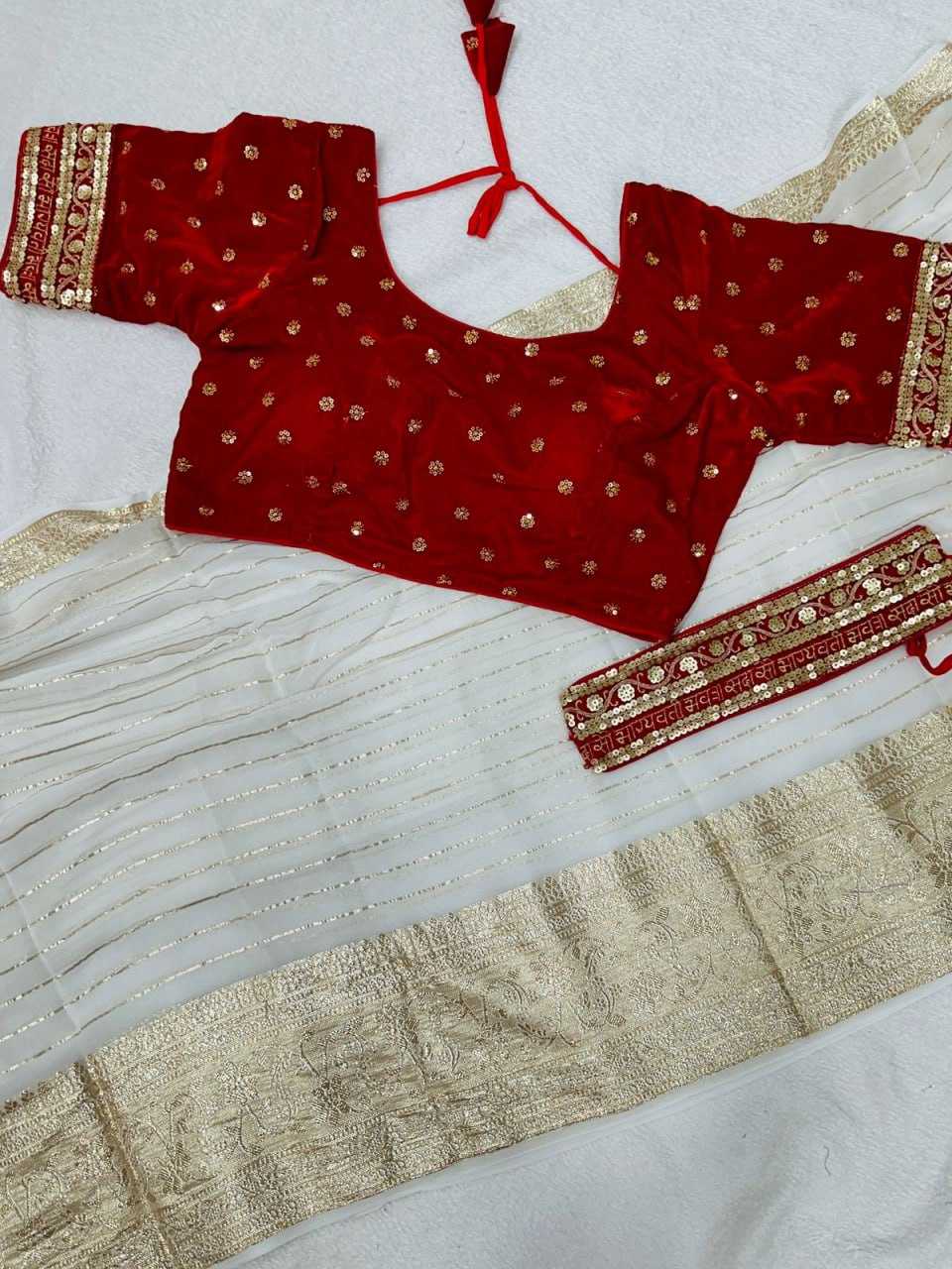 Pure Viscose Rin104 Ape80 Sarees  White Saree With Belt Zari Border Viscose Zari Sarees