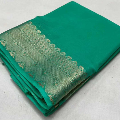 Pure Viscose Rri Viscose Sarees  Plain Lace Border Ladies Sarees E