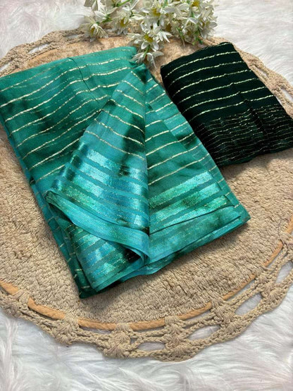 Pure Viscose Run 45 Sarees  Jacquard  Georgette Viscose Sarees