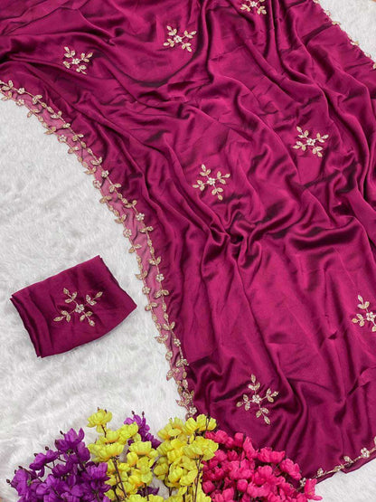 Rangoli Silk Aec 03 Sarees  Fancy Hand Work Cutwork Sarees