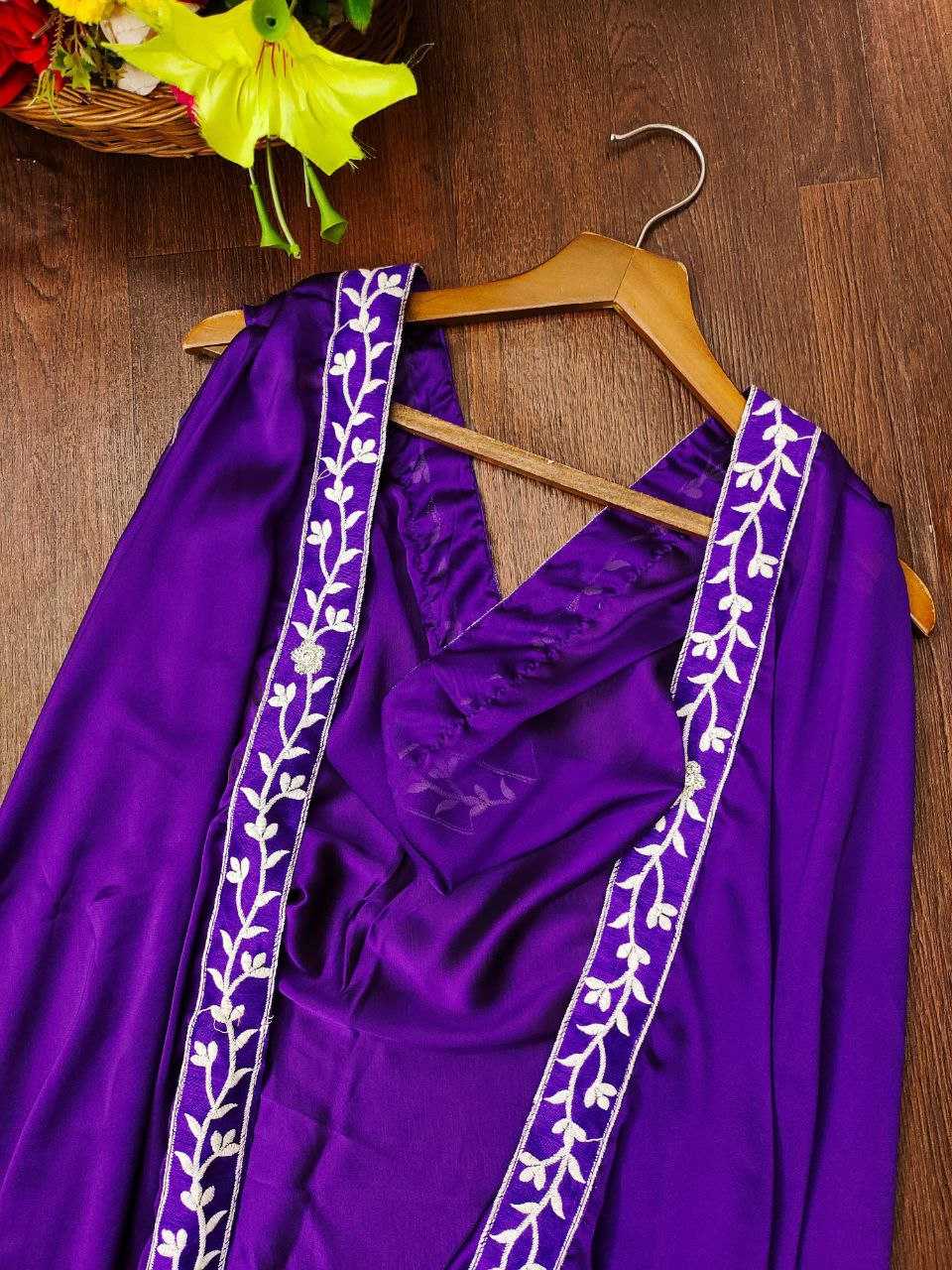 Rangoli Silk Kesh188 9158 Lehengas  Silk Embroidered Jacket Style Purple Lehengas