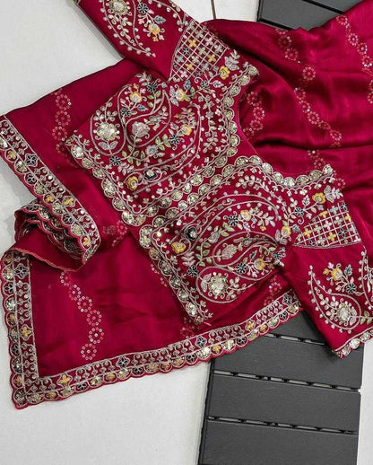 Rangoli Silk Ksf Tazel Sarees  Sequence Embroidered Fancy Sarees E