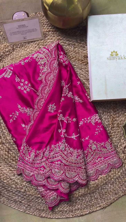 Rangoli Silk Rin136 Ruhi Sarees  Sequence Embroidered Cutwork Diwali Collection Wedding Sarees