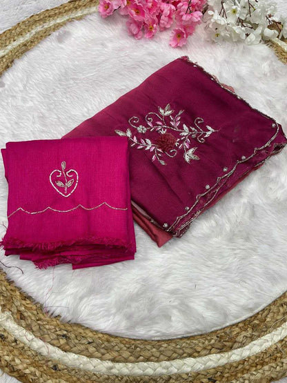 Rangoli Silk Rin143 442 Sarees  Handwork Butta Cutwork Half And Half Sarees