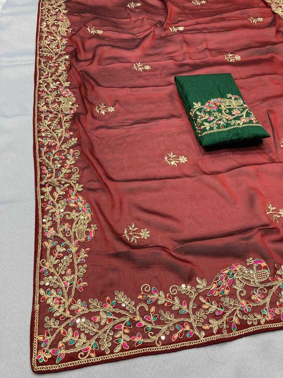 Rangoli Silk Rin188 Asopalav Sarees  Designer Work Embroidered Diwali Collections Wedding Sarees