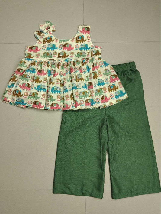 Rayon Bab 03 Kids Wear  Banarasi Top & Pant