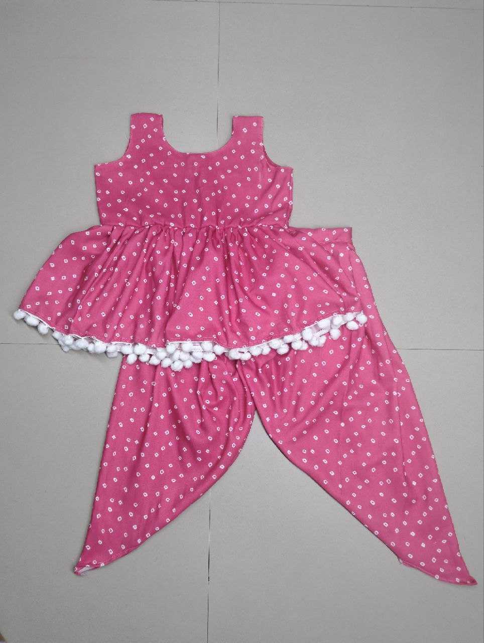 Rayon Bandhani Bab 08 Kids Wear  Kids Suits