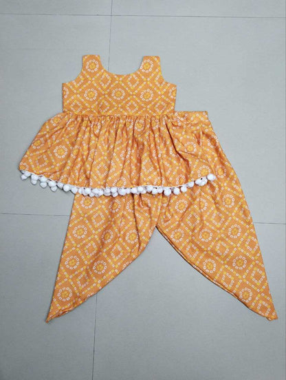 Rayon Bandhani Bab 08 Kids Wear  Kids Suits