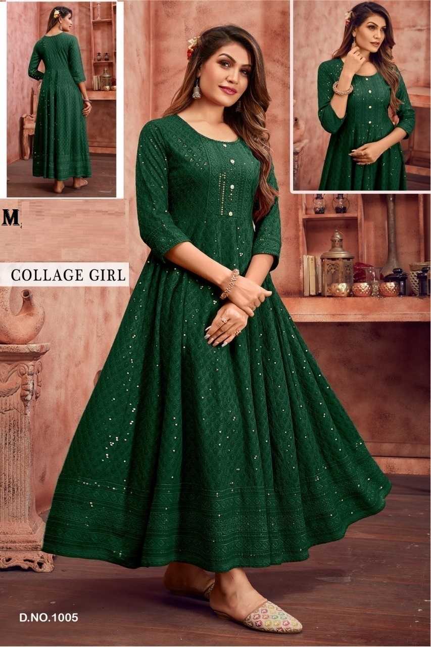 Rayon Dcr 03 Gowns  Fancy Anarkali Gowns E