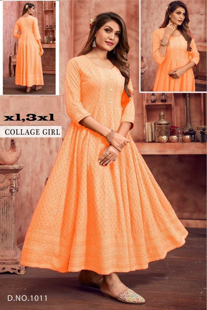 Rayon Dcr 03 Gowns  Fancy Anarkali Gowns E