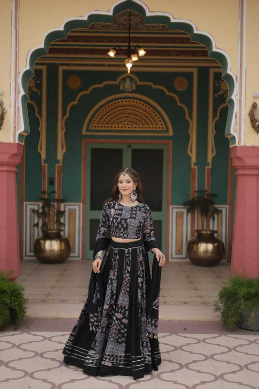 Rayon Kesh132 7123 Lehengas  Traditional Printed Navratri Chaniya Choli