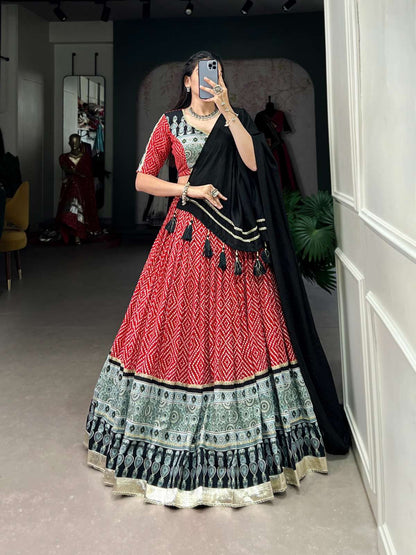 Rayon Kesh134 1712 Lehengas  Traditional Printed Navratri Chaniya Choli Lehengas