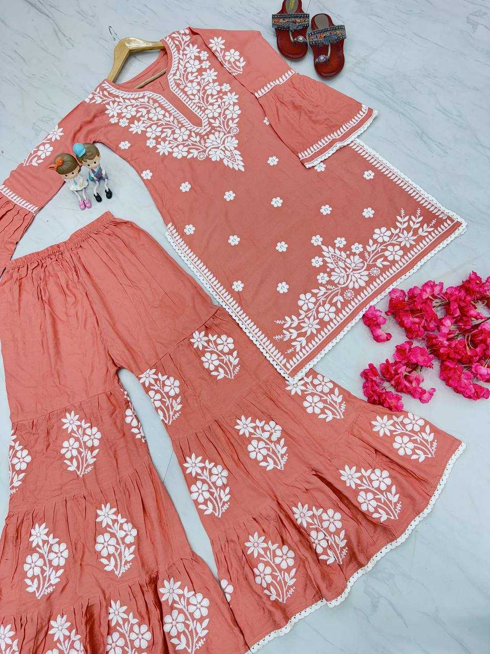 Rayon Kesh141 160 Kurtis  Workwear Rayon Kurtis With Bottom Fancy Embroidered Kurtis