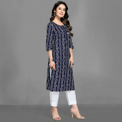 Rayon Pri 1017 Kurtis  Printed Rayon Ladies Kurtis