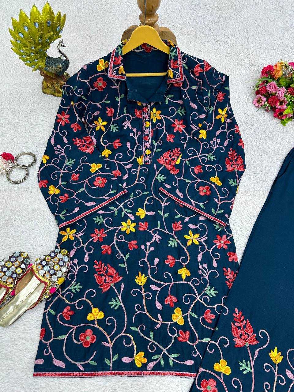 Rayon Rin133 1436 Kurtis  Festive Party Wear Rayon Kurtis With Bottom Fancy Kurtis