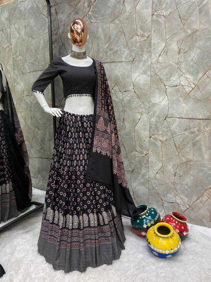 Rayon Rin141 634 Lehengas  Navratri Chaniya Choli Traditional Printed Lehengas