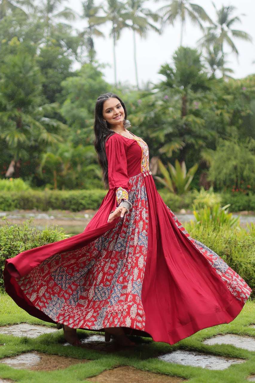 Rayon Kesh132 9200 Gowns  Printed Fancy Long Gowns