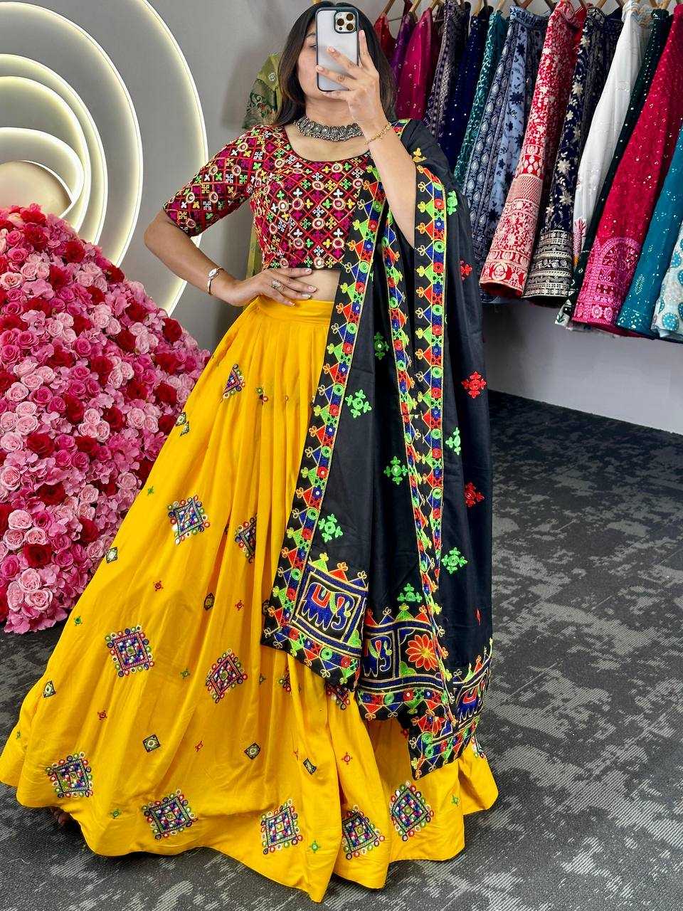 Rayon Rin162  8073 Lehengas  Navratri Chaniya Choli Traditional Lehenga