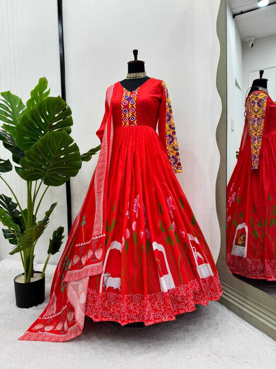 Rayon Rin169 5735 Gowns  Fancy Anarkali Printed Gowns