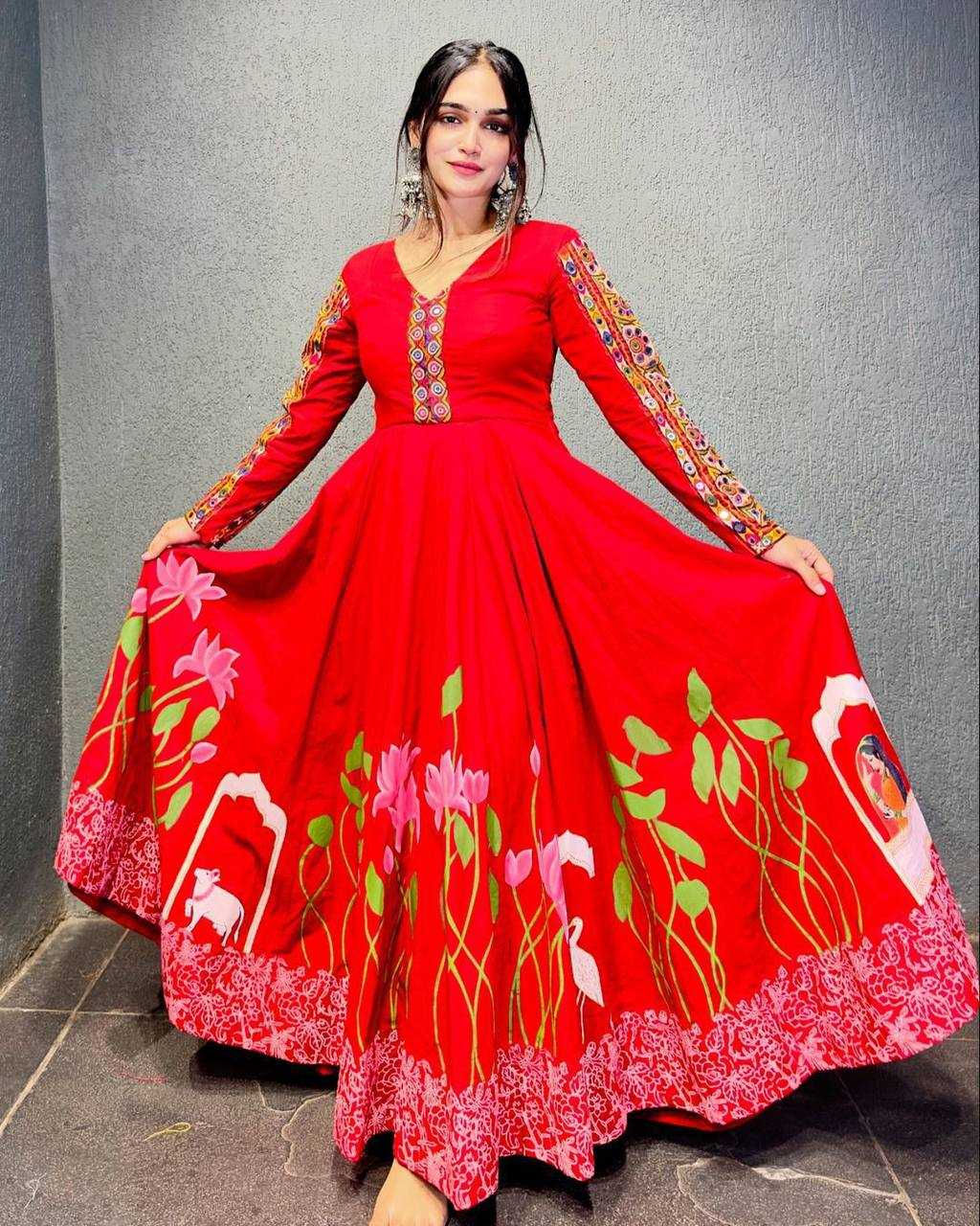 Rayon Rin169 5735 Gowns  Fancy Anarkali Printed Gowns