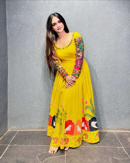 Rayon Rin169 5736 Gowns  Printed Fancy Anarkali Gowns