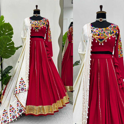 Rayon Silk Rin162 297 Lehengas  Traditioal Navratri Chaniya Choli Lehengas