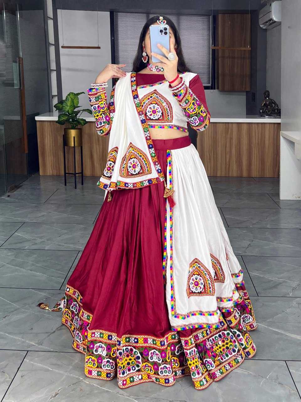 Reyon Cotton Gro 8012 Lehengas  Navratri Chaniya Choli Traditional Lehenga