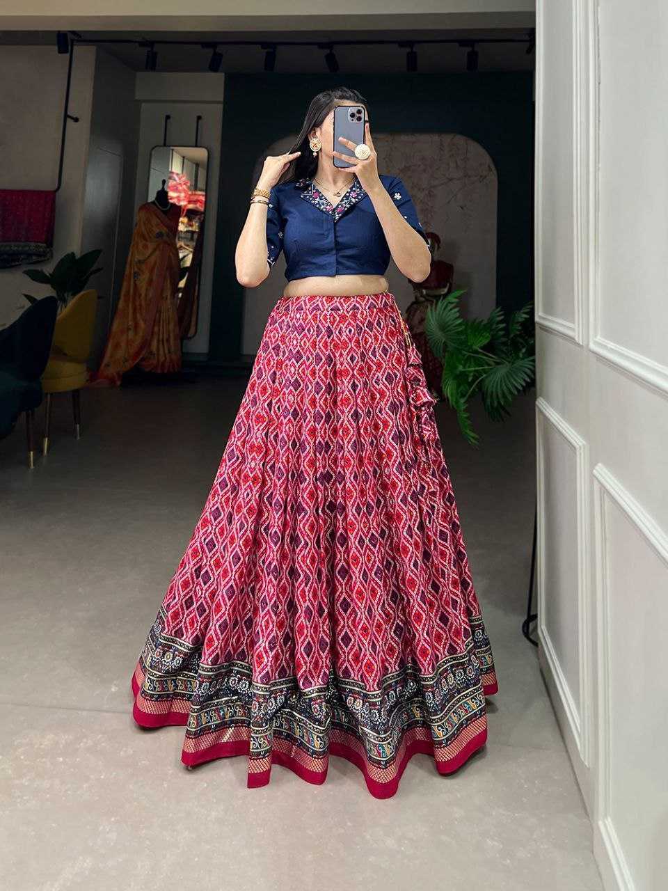 Reyon Cotton Rin145 1223 Lehengas  Fancy Traditional Printed Lehengas