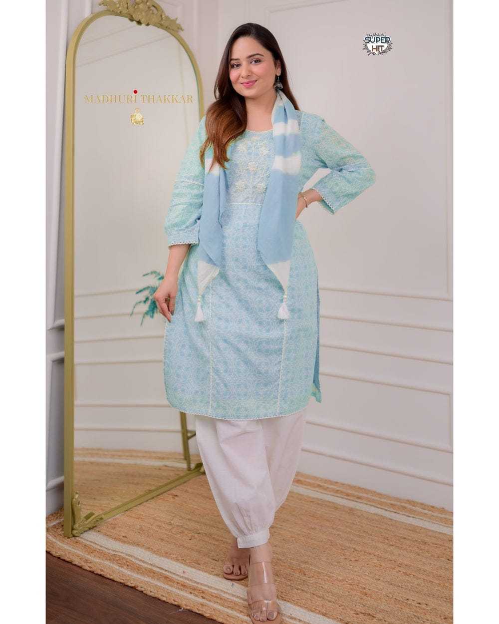 Reyon Cotton Rgr Lace  Suits