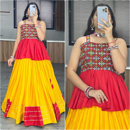 Reyon Cotton Rin119 8020 Lehengas  Traditional Navratri Chaniya Choli Lehengas