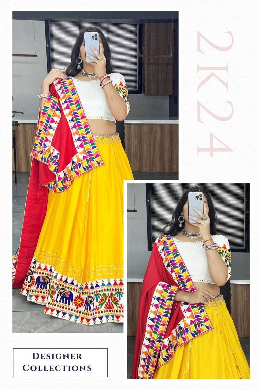 Reyon Cotton Rin119 8022 Lehengas  Traditional Navratri Chaniya Choli Lehengas