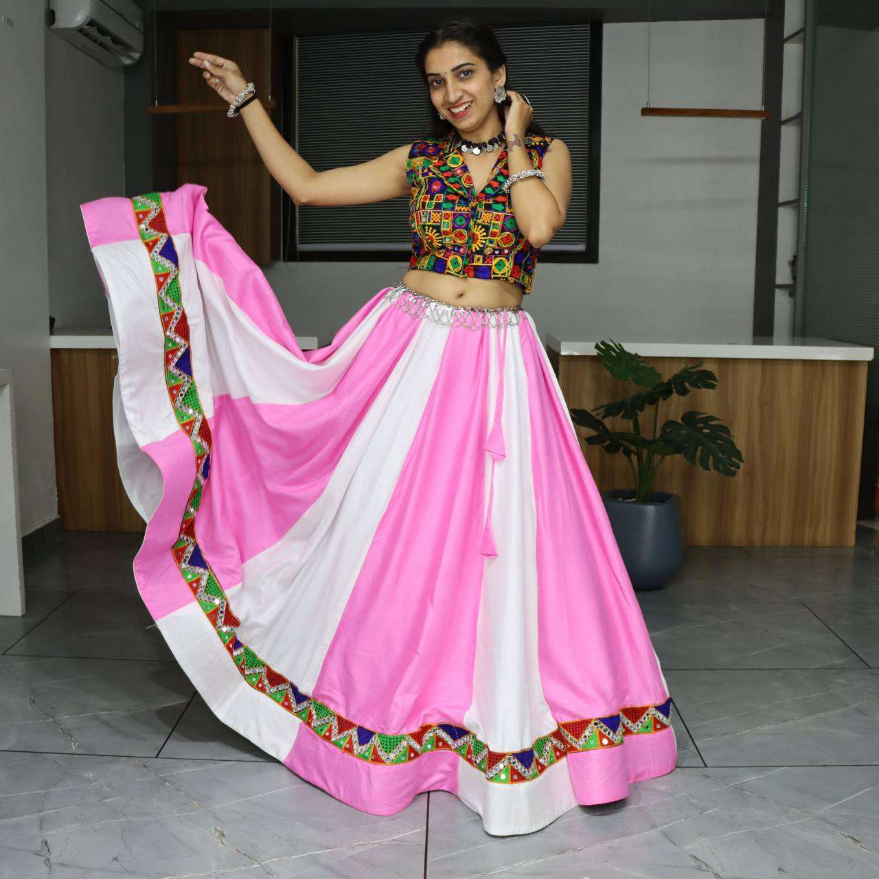 Reyon Cotton Rin119 8039 Lehengas  Navratri Chaniya Choli Traditional Lehengas