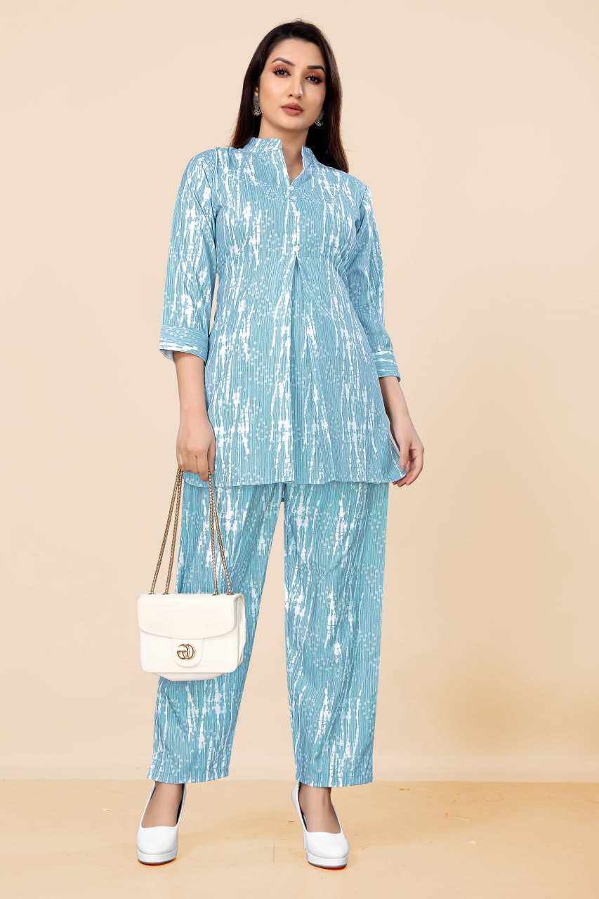 Reyon Cotton Rin153 7140 Western Wear  Co-Ord Set E