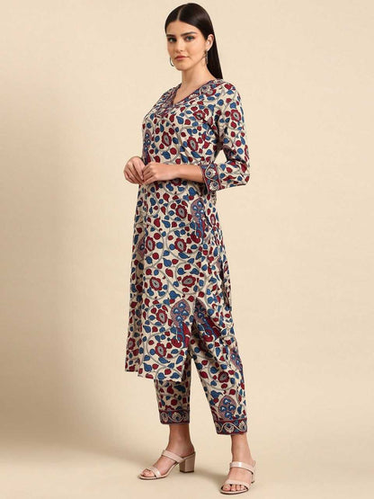 Reyon Cotton Rin153 8008 Kurtis  Printed Cotton Kurts With Bottom