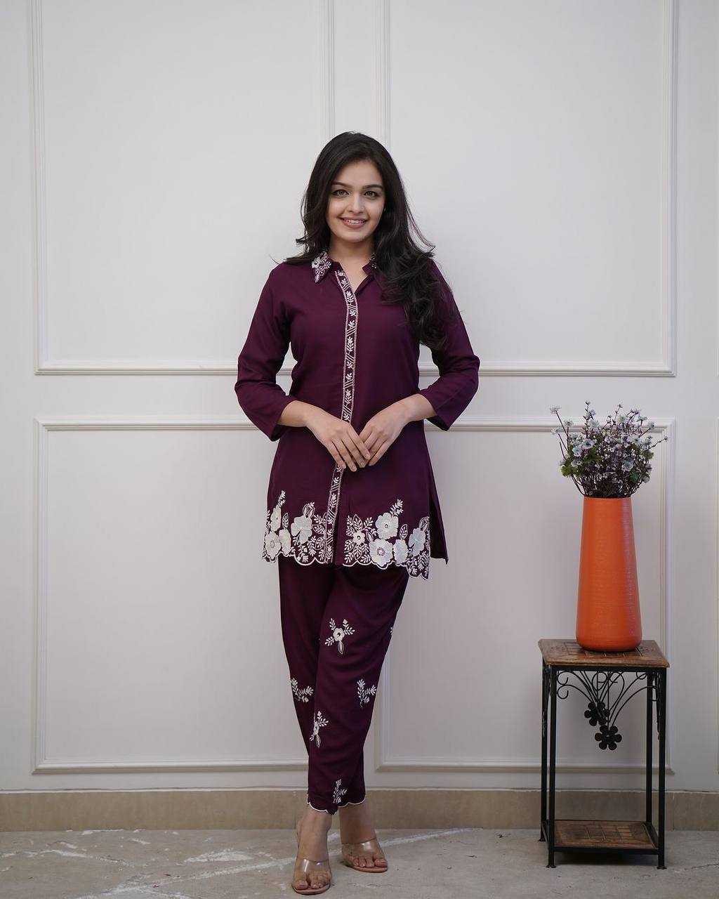 Reyon Kesh212 Ldy99 Western Wear  Co-Ord Set