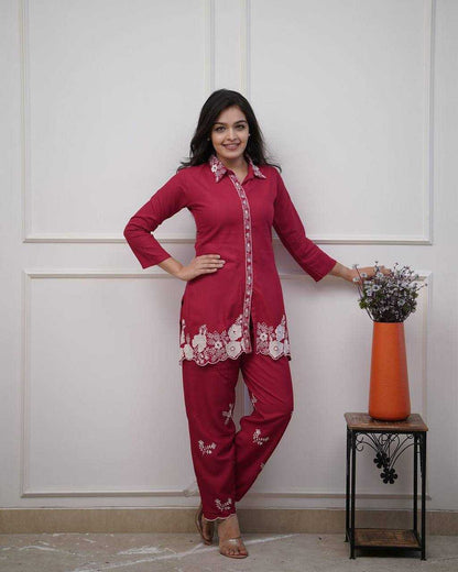 Reyon Kesh212 Ldy99 Western Wear  Co-Ord Set