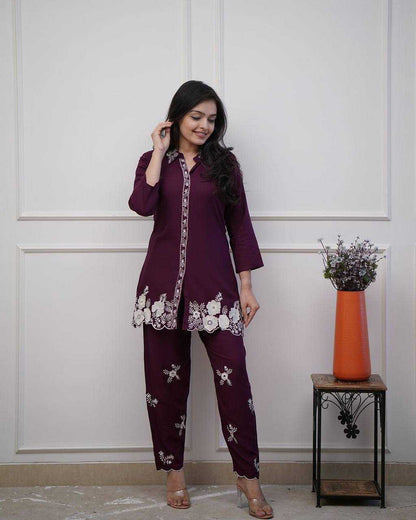 Reyon Kesh212 Ldy99 Western Wear  Co-Ord Set