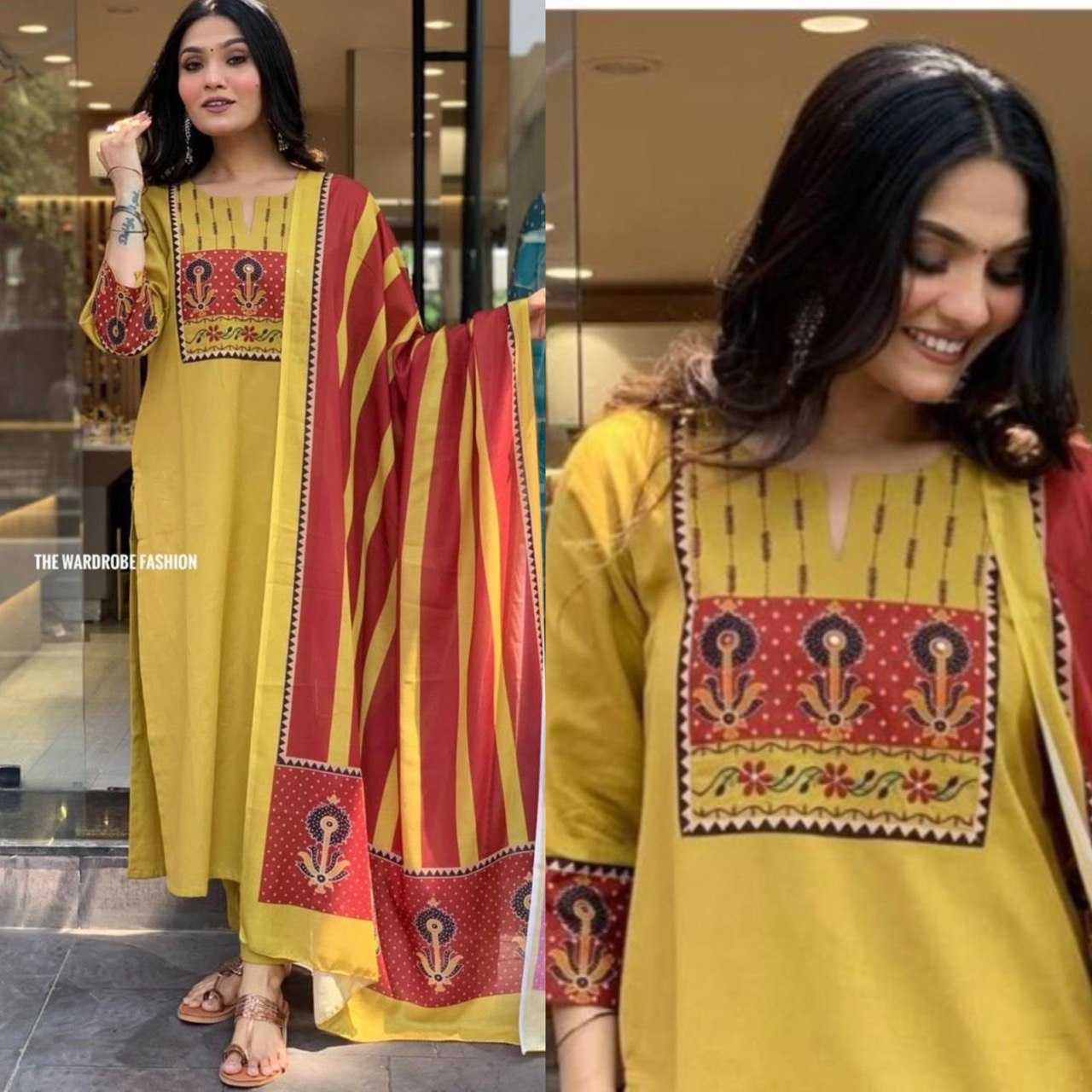 Reyon Rfvd Maharani Suits  Ladies Dresses Printed Suits