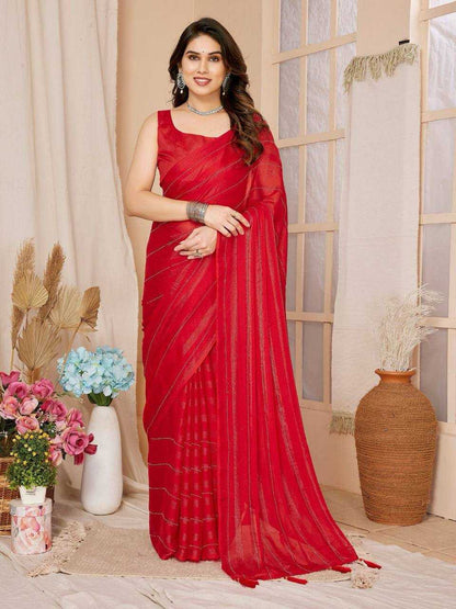 Rim Zim Silk Rvl 08 Sarees  Fancy Ready To Wear Pre Draped Sarees