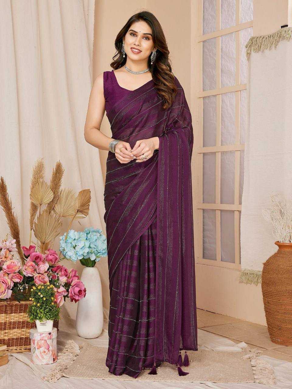 Rim Zim Silk Rvl 08 Sarees  Fancy Ready To Wear Pre Draped Sarees