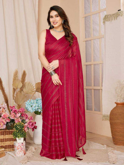 Rim Zim Silk Rvl 08 Sarees  Fancy Ready To Wear Pre Draped Sarees