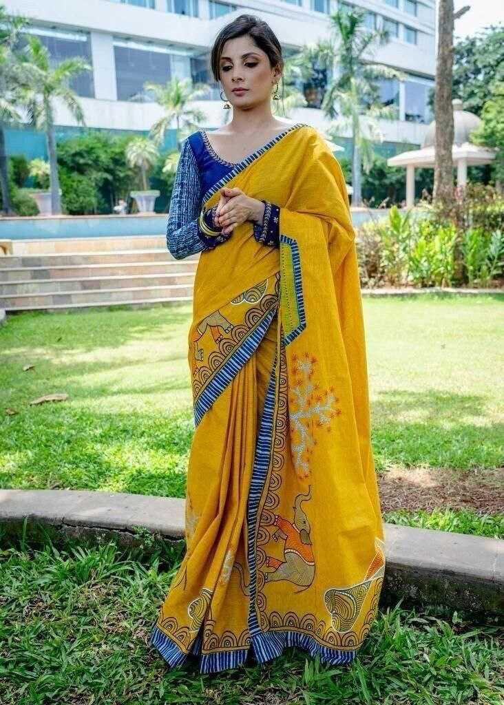 Rma 384 Linene Saree  Printed, Ladies,Indian Saree